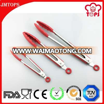 Baking tools silicone tongs, BBQ silicone food tongs, food grade silicone kitchen tongs