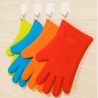 Kitchen Silicone Cooking hand Heat Resistant Oven Mitts Microwave Heated Silicone