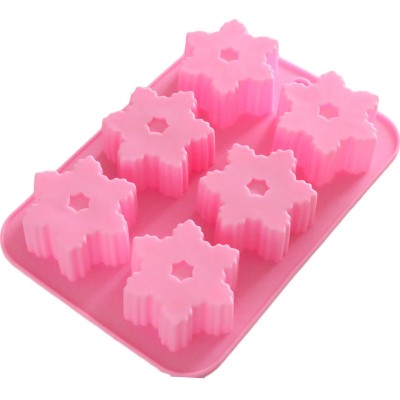 New hot snowflake shape ice cream maker home kitchens silicone molds for soap , whiskey