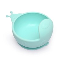 Eco-Friendly BPA Free Food Grade Feeding Silicone Baby Bowl Snail Shape