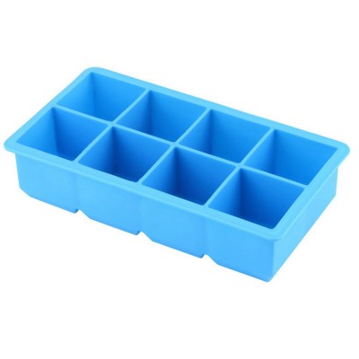 Ice Cube Tray 8 Extra Large Square personalized silicon ice cube tray