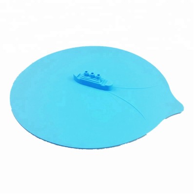 Wholesale silicone pot lid, Steamship Shape promotional gift silicone spill stopper lid