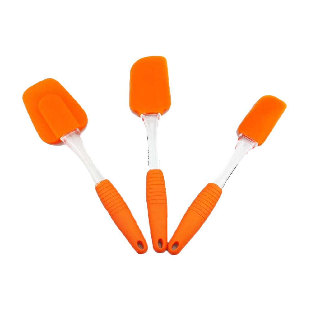 High quality baking silicone spatula, baking tools set plastic cake spatula