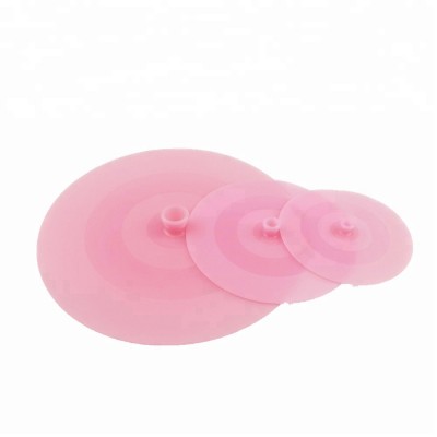 Factory Wholesale Non-stick Food Grade Silicone Food Covers Lid, Set of 3 Pieces Silicone Cover for Food / Glass /Bowl/ Pot