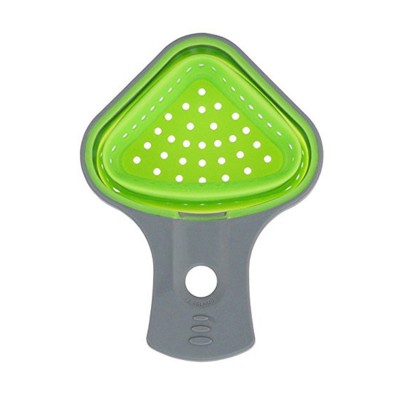 Food Grade Space Saver Silicone Foldable Kitchen Pasta Noodles Strainer Colander