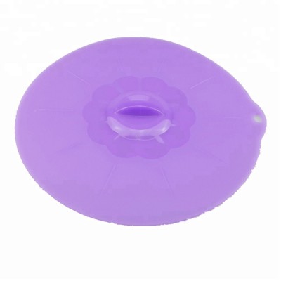 Larger Size Diameter 32cm Flower Shape Round Silicone Pot Lid/ Premium Silicone Pot Cover Lid