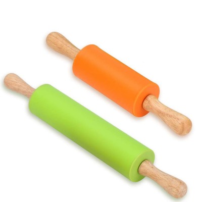 9 Inch (23cm) Custom Pastry Dough Wooden Rolling Pin for Kids