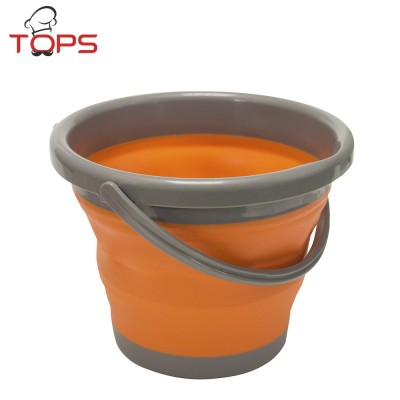 Premium Collapsible Bucket Portable Folding Water Container Space Saving Bucket for Washing Dishes and Person During Camping