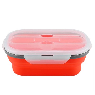 Eco Friendly Food Grade Container Sift-Proof Silicon Lid Silicone Sealing Lunch Bento Box for Adults