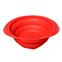 Amazon Top Seller Food Grade Collapsible Silicone Colander Foldable Strainer basket