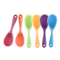 Eco-friendly Food Grade Heat resistant Rice Service Spoon Silicone Rice Paddle