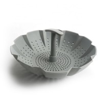 Silicone Food Steamer Basket Strainer With Nylon Handle SW-CT552